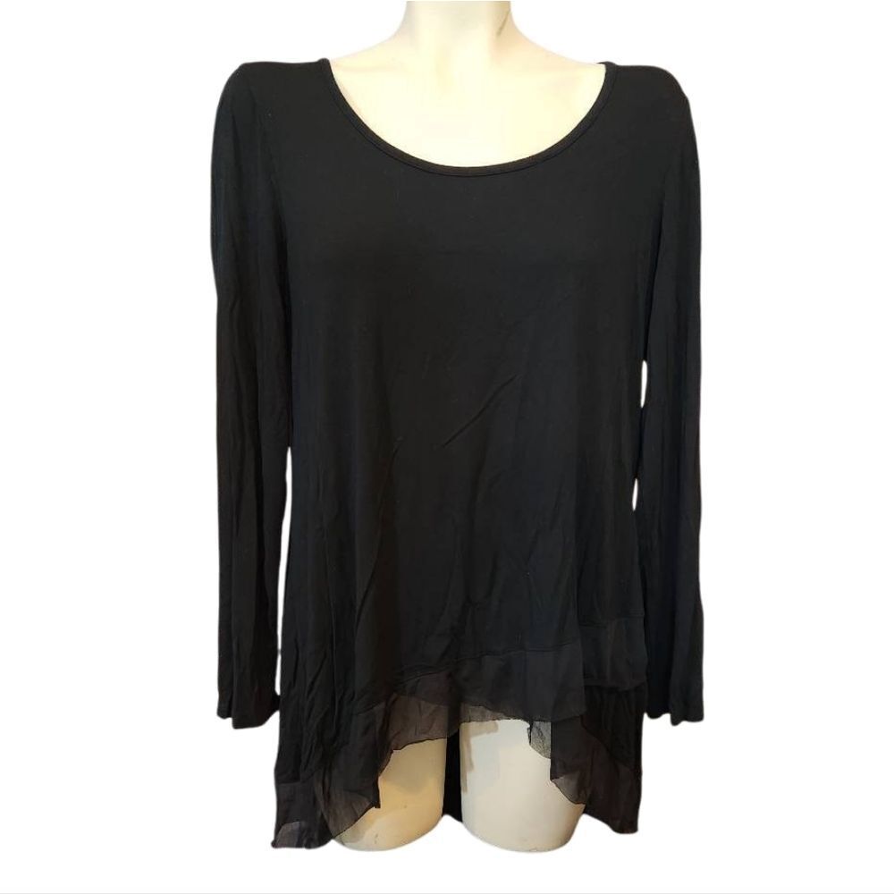 Cupio Elegant Black Women's‎ Top Size Large
